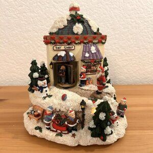 San Francisco Music Box Company Toy Shop Rotating Santa Caroler Christmas WORKS